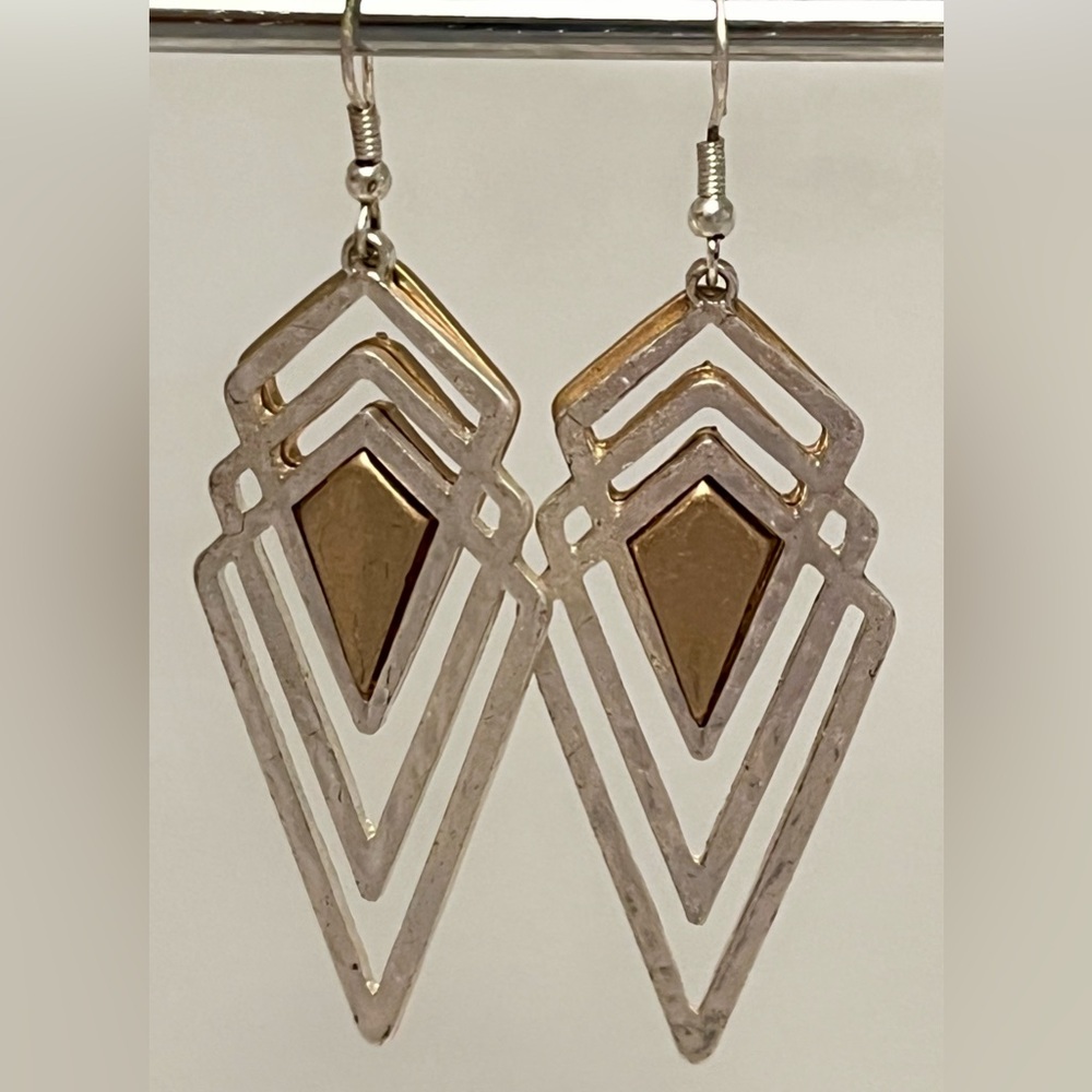NEW Geometric Gold and Silver Earrings